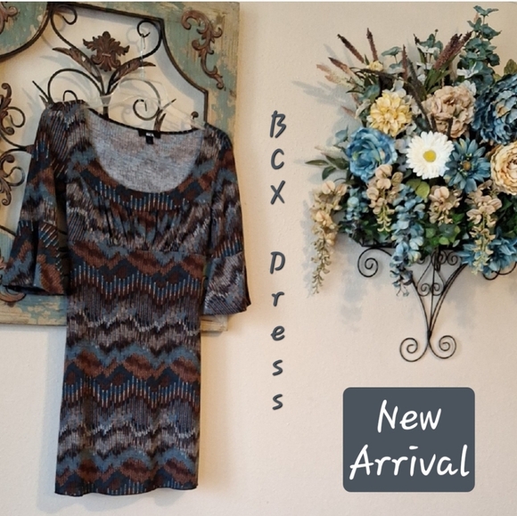 BCX Multicolor Patterned Dress. Excellent Condition Size SMALL - Picture 1 of 11